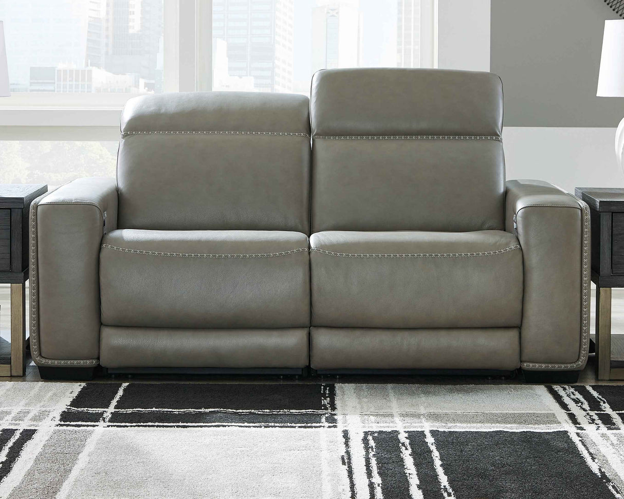 Correze Gray Power Reclining Living Room Set