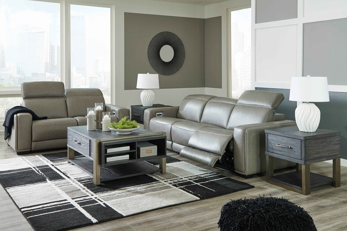 Correze Gray Power Reclining Living Room Set