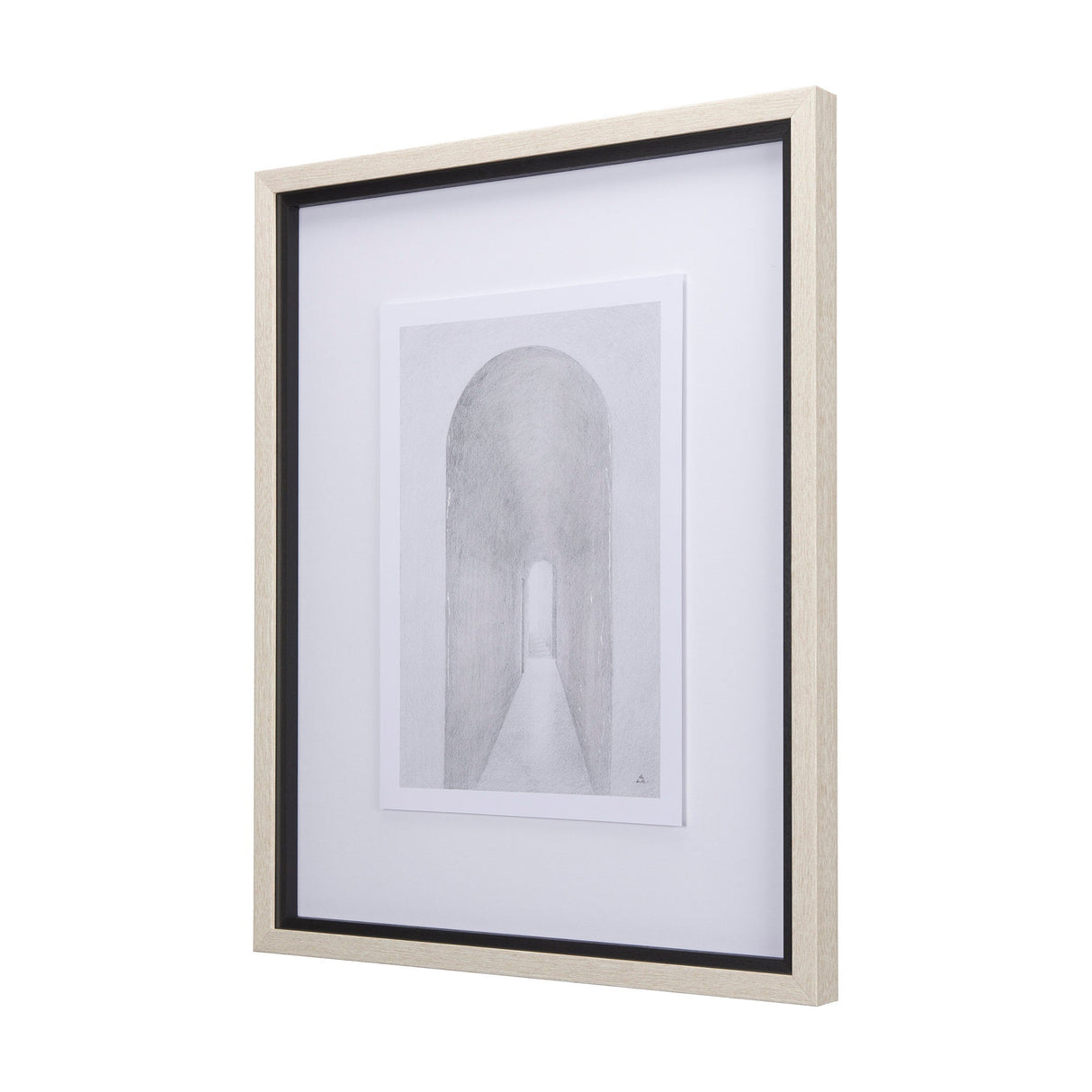 Corridor II by Mercana Studio a Hand Embellished Textured Framed Art Print Matted under Glass by Mercana at Eve Furniture