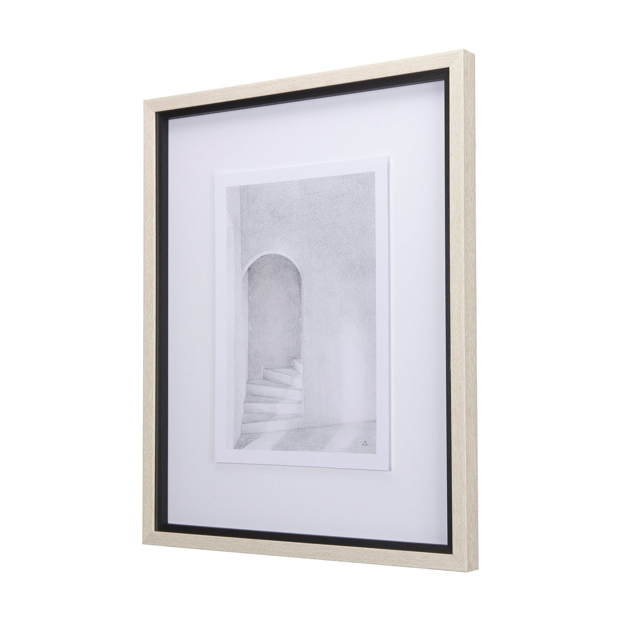 Corridor III by Mercana Studio a Hand Embellished Textured Framed Art Print Matted under Glass by Mercana at Eve Furniture