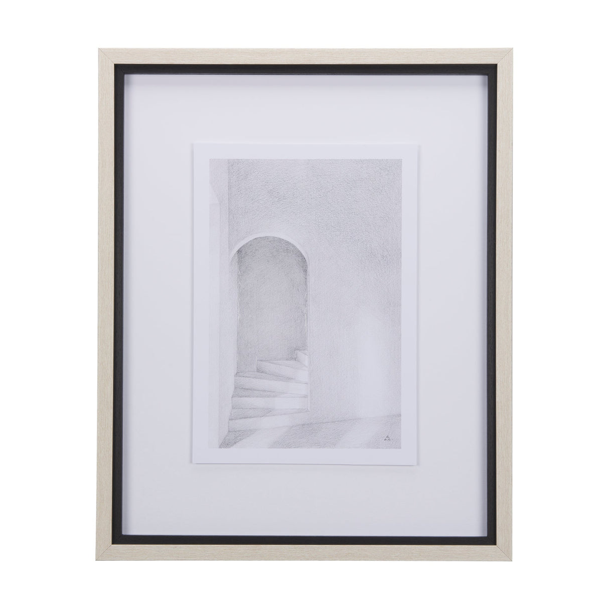 Corridor III by Mercana Studio a Hand Embellished Textured Framed Art Print Matted under Glass by Mercana at Eve Furniture