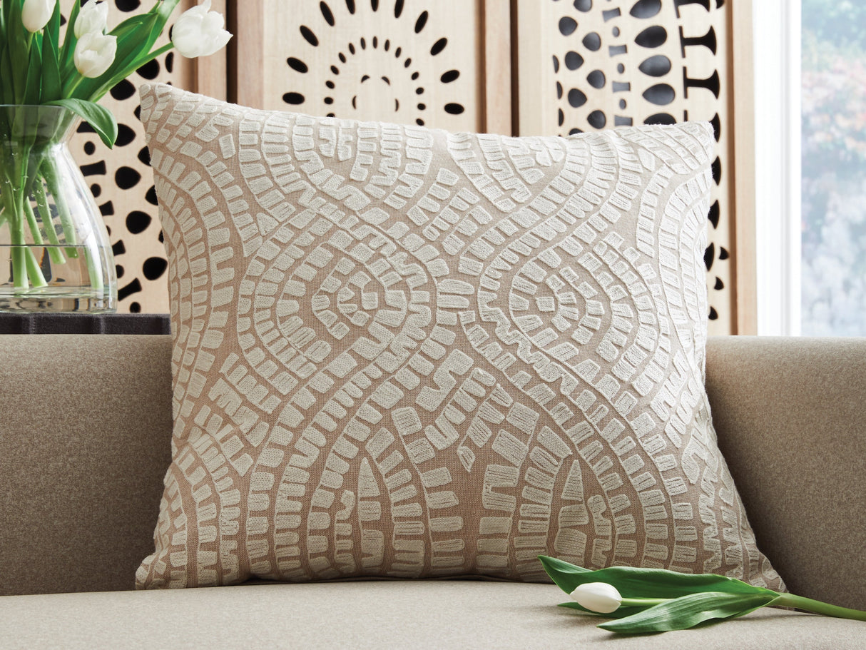Cortlen Beige/Ivory Pillow (Set of 4) by Ashley at Eve Furniture
