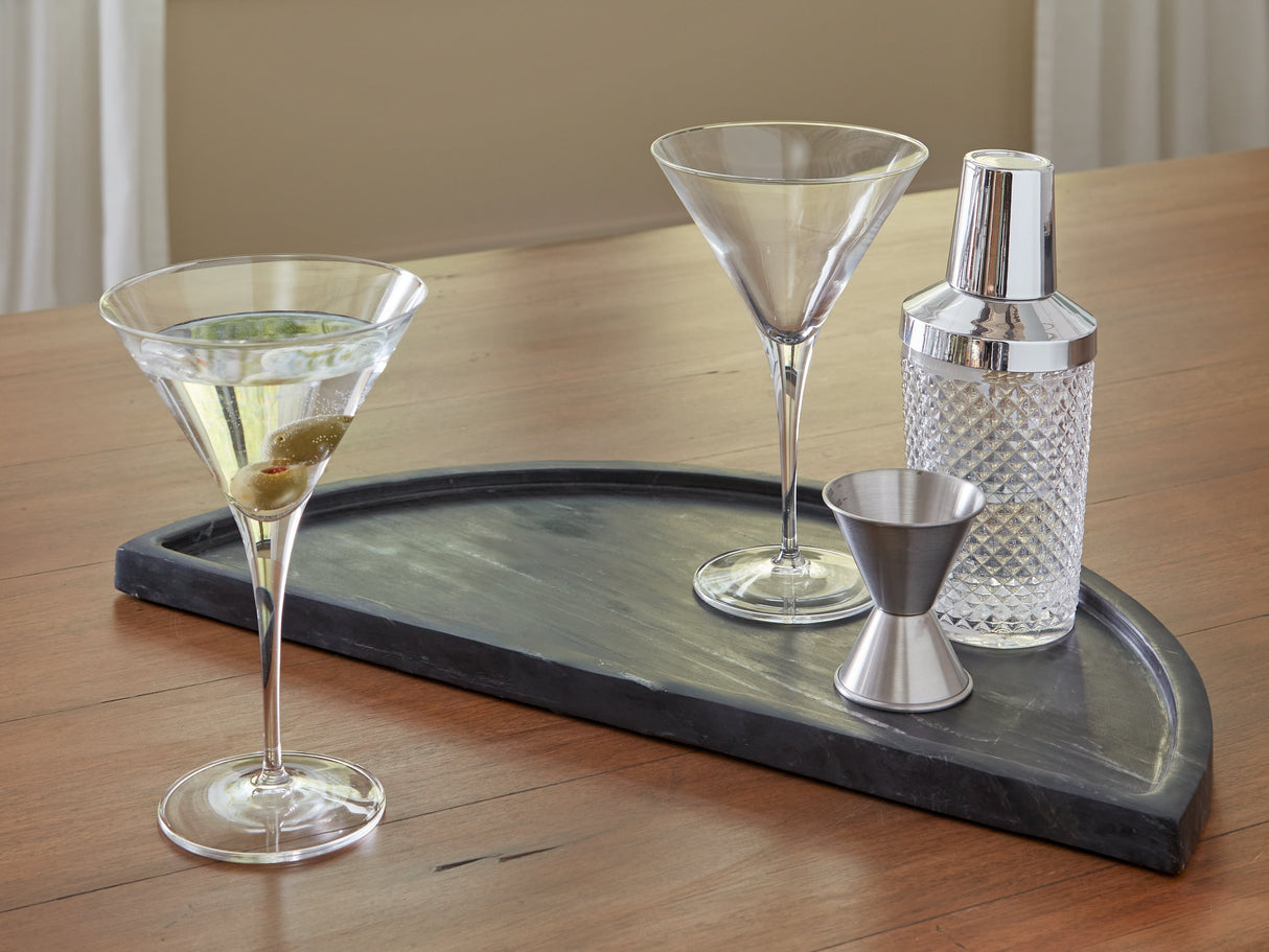 Cortsen Black Tray by Ashley at Eve Furniture