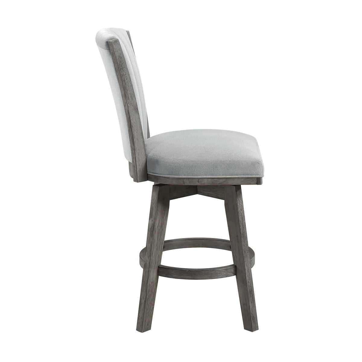 Corvalli Gray Swivel Counter Height Chair, Set of 2 by Homelegance at Eve Furniture