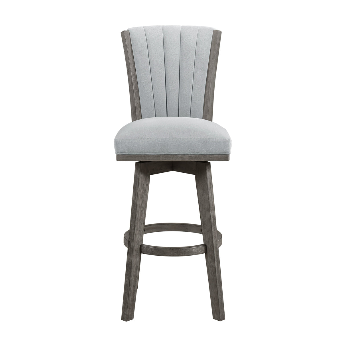 Corvallis Gray Swivel Pub Height Chair, Set of 2 by Homelegance at Eve Furniture