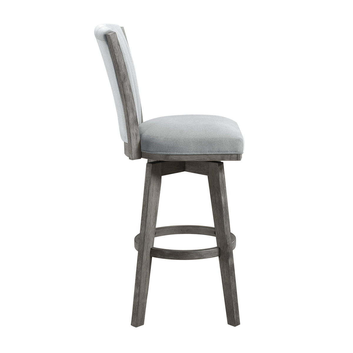 Corvallis Gray Swivel Pub Height Chair, Set of 2 by Homelegance at Eve Furniture