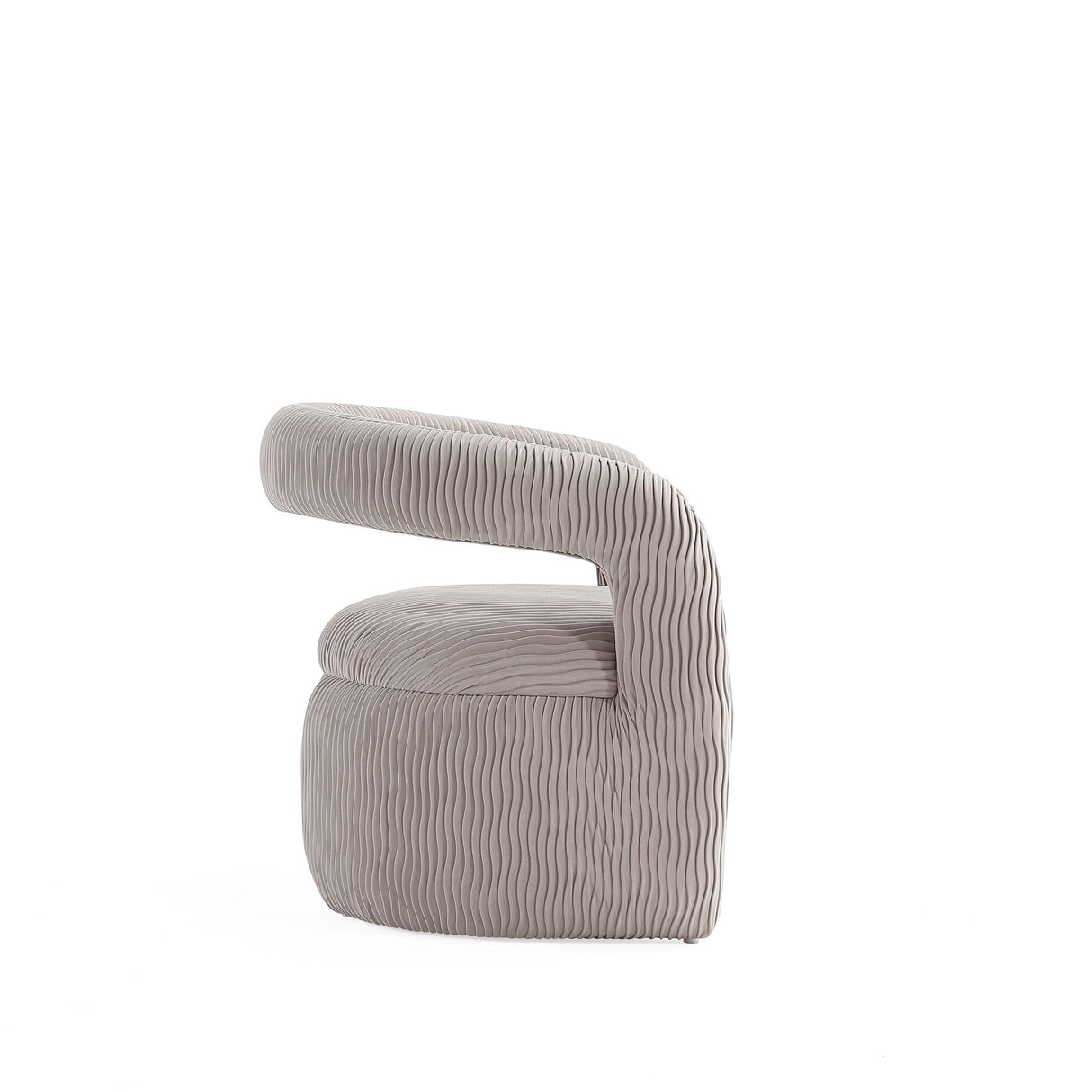 Corvette Dining Chair in Dove by Manhattan Comfort at Eve Furniture