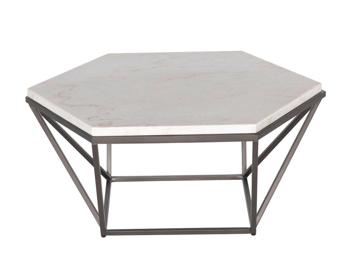 Corvus 3-Piece Marble Top Set (Cocktail & 2 End Tables) by Steve Silver at Eve Furniture