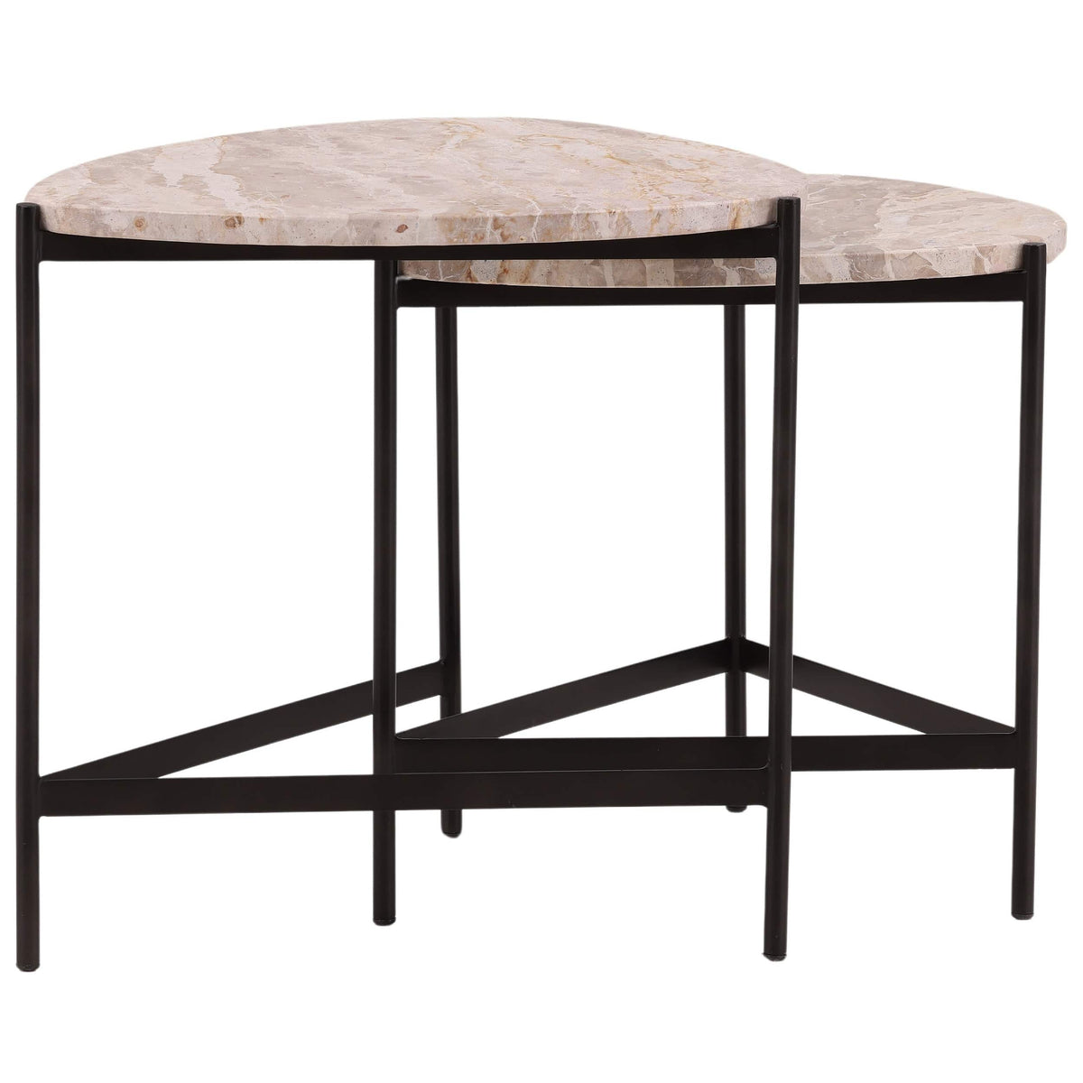 Corwin Nesting Tables, Natural, Set of 2 by Dovetail at Eve Furniture
