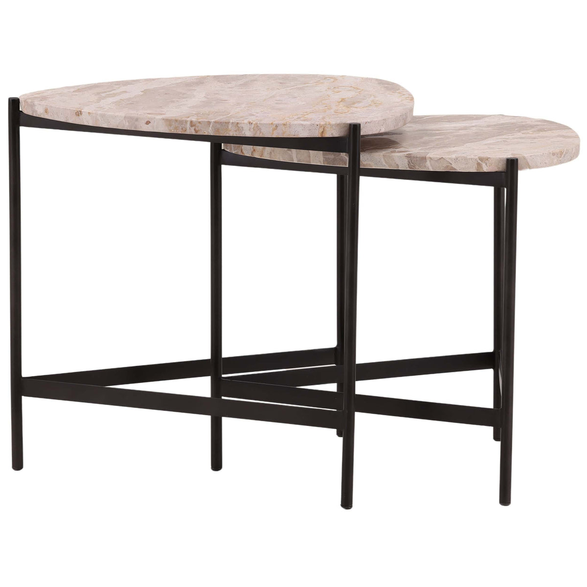 Corwin Nesting Tables, Natural, Set of 2 by Dovetail at Eve Furniture