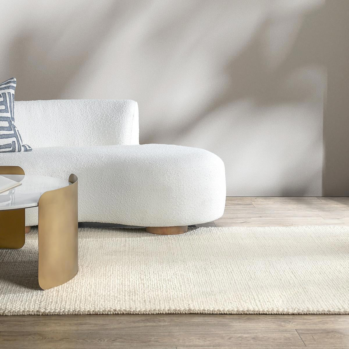 Cosi Wool/Jute Ivory Rug by Classic Home at Eve Furniture