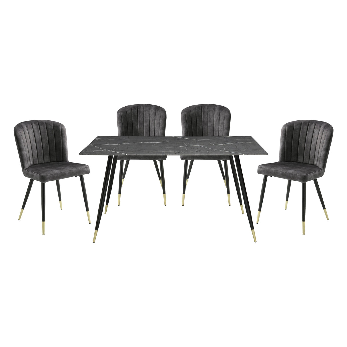 Cosimo Mustard Side Chair, Set of 2 by Homelegance at Eve Furniture