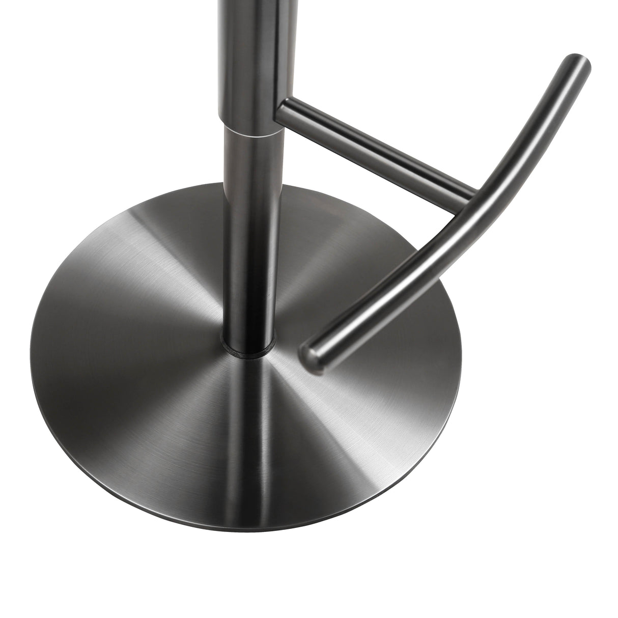 Cosmo Black Performance Vegan Leather on Black Steel Barstool by TOV Furniture at Eve Furniture