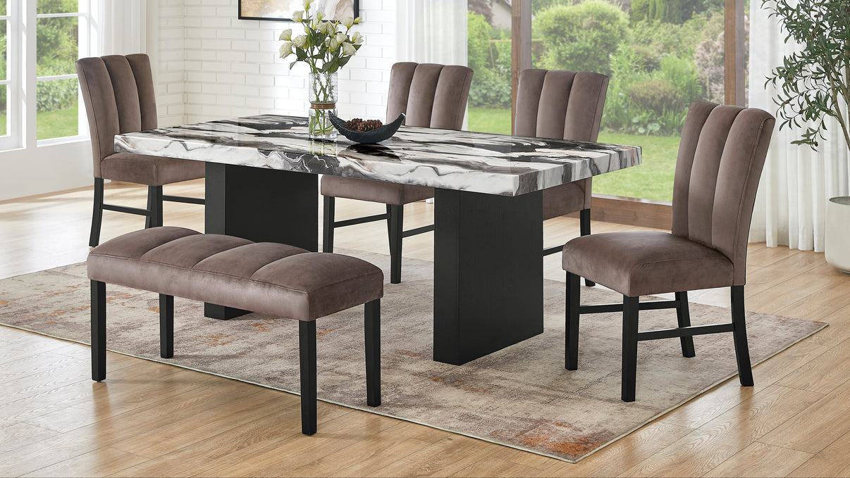 Cosmo Brown Dining Room Set by New Era Innovations at Eve Furniture