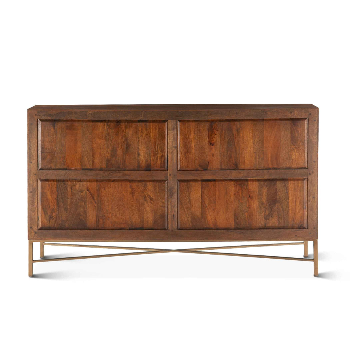 Cosmopolitan 69" Six Drawer Dresser in Honey Brown by Home Trends & Design at Eve Furniture