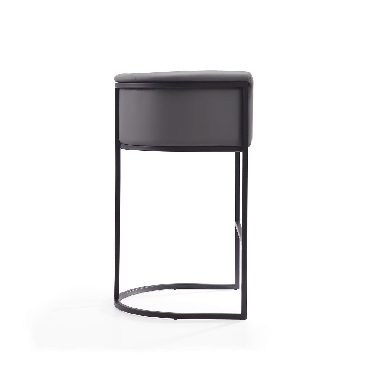 Cosmopolitan Barstool in Grey and Black (set of 2) by Manhattan Comfort at Eve Furniture