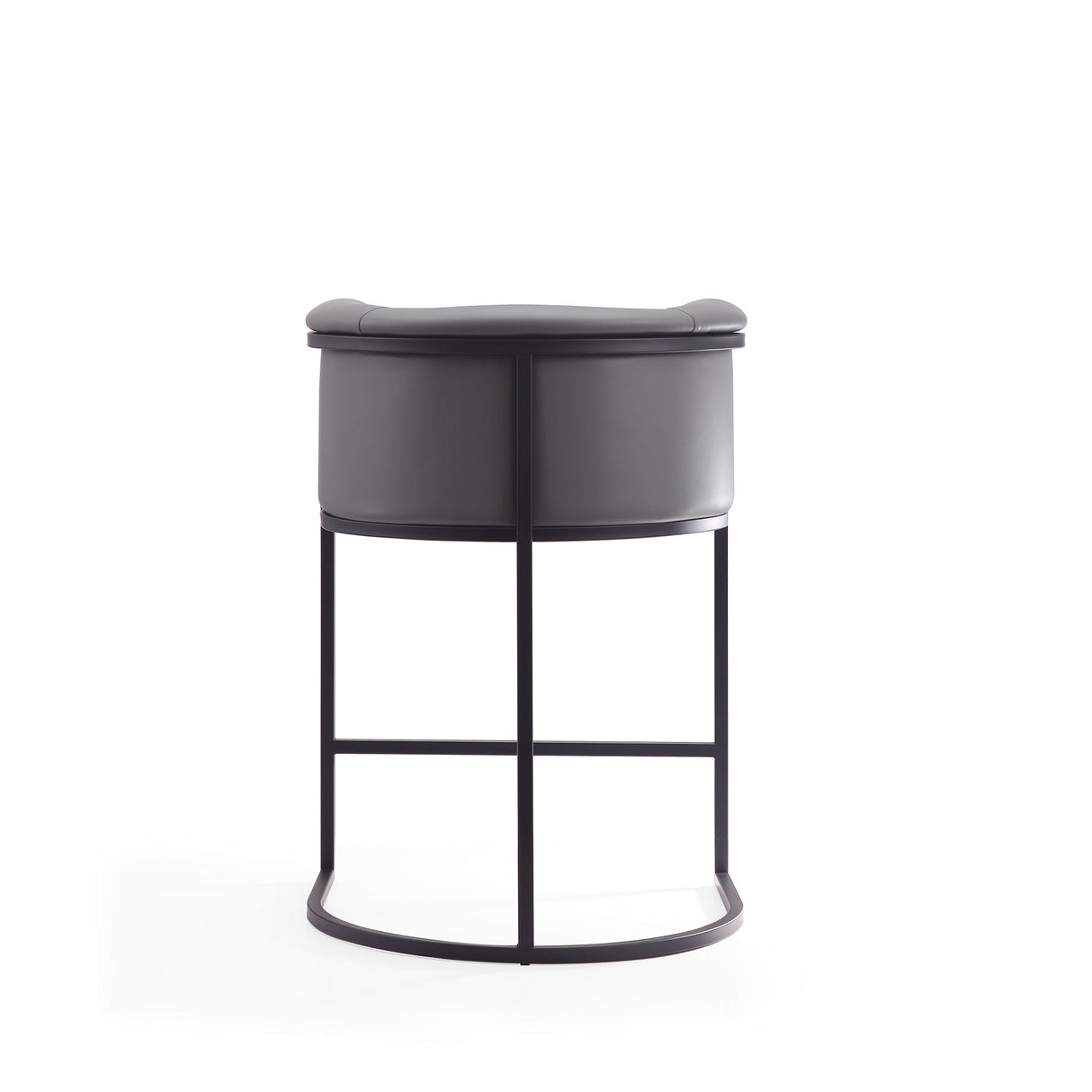 Cosmopolitan Counter Stool in Grey and Black by Manhattan Comfort at Eve Furniture