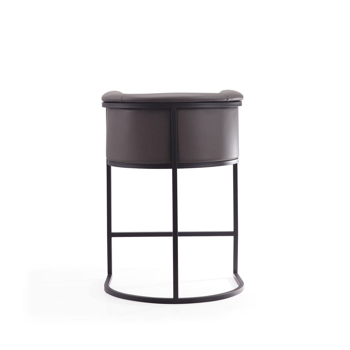 Cosmopolitan Counter Stool in Pebble and Black (set of 2) by Manhattan Comfort at Eve Furniture