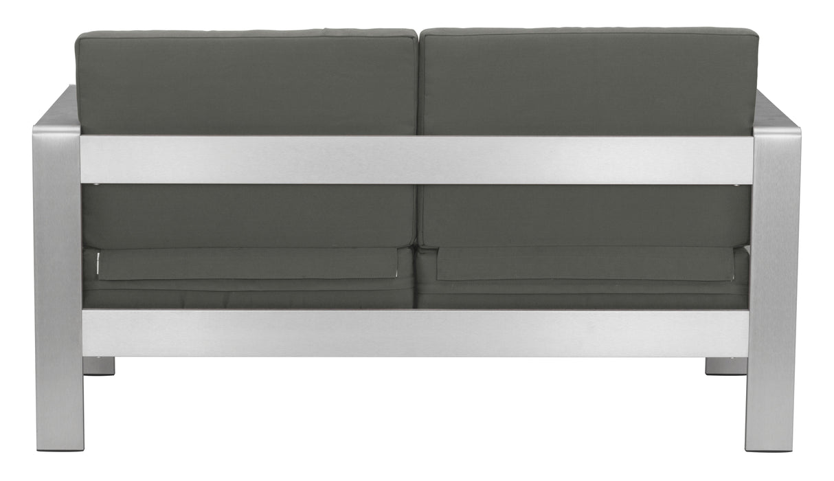 Cosmopolitan Dark Gray Outdoor Sofa by Zuomod at Eve Furniture