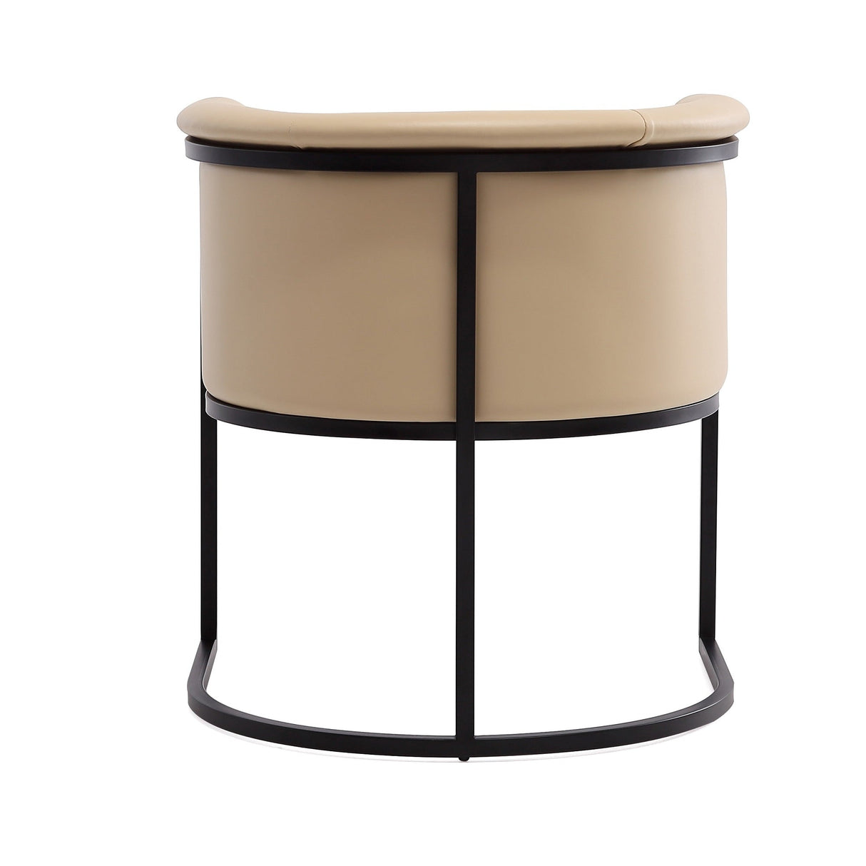 Cosmopolitan Dining Chair in Tan and Black (set of 2) by Manhattan Comfort at Eve Furniture