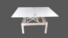 Cosmos Rectangular Transformer Table White by ESF Furniture at Eve Furniture