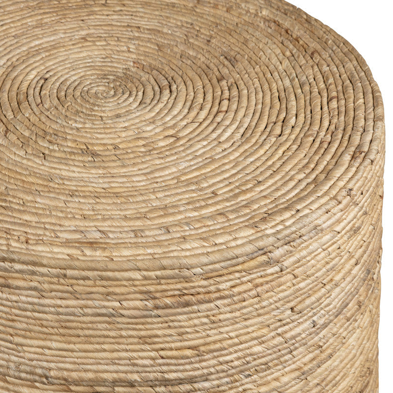 Costa Rica Tan/Brown Banana Rope End Table by Crestview at Eve Furniture