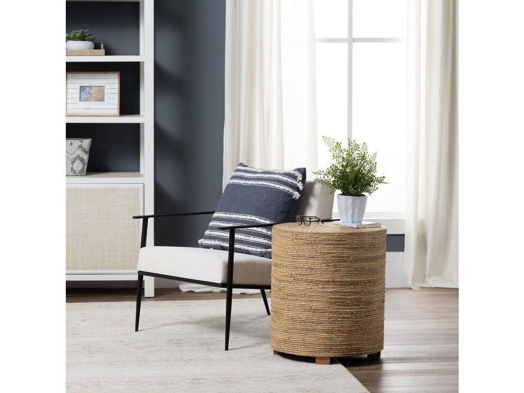 Costa Rica Tan/Brown Banana Rope End Table by Crestview at Eve Furniture