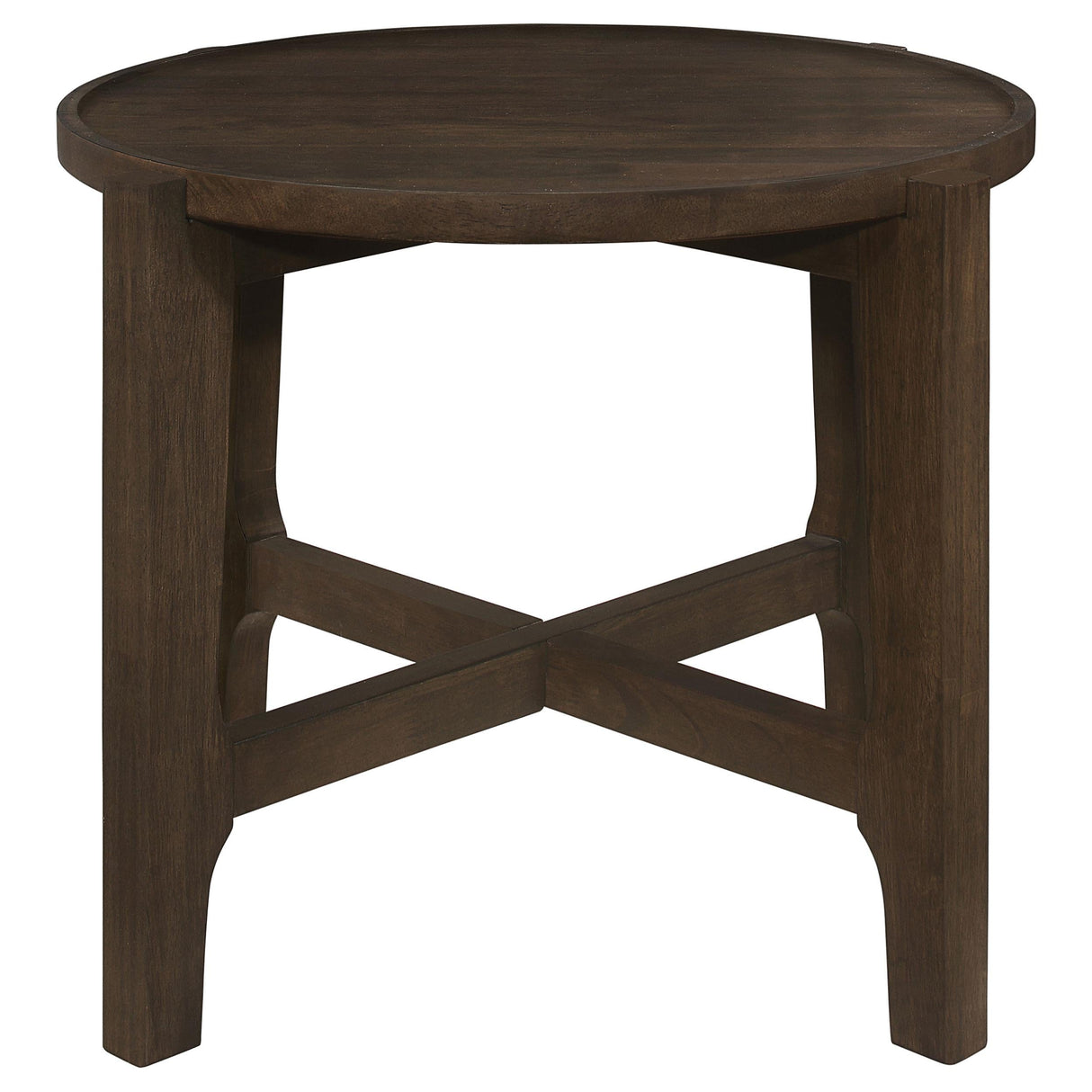 Cota Dark Brown 2-Piece Solid Wood Coffee and End Table Set by Coaster at Eve Furniture