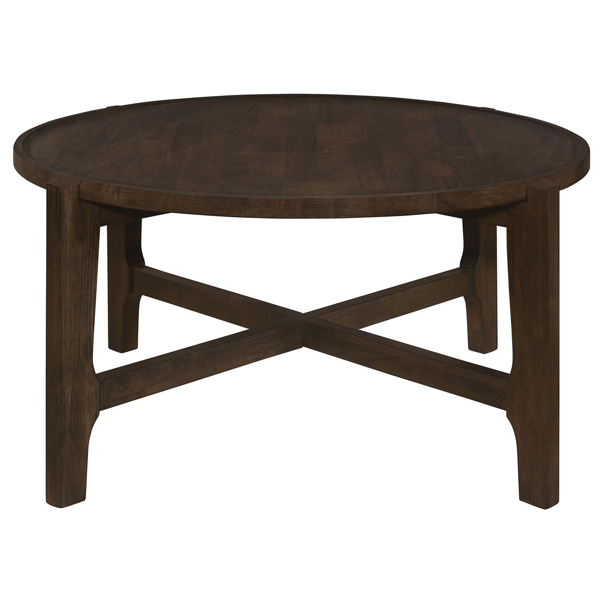 Cota Dark Brown 3-Piece Solid Wood Coffee and End Table Set by Coaster at Eve Furniture