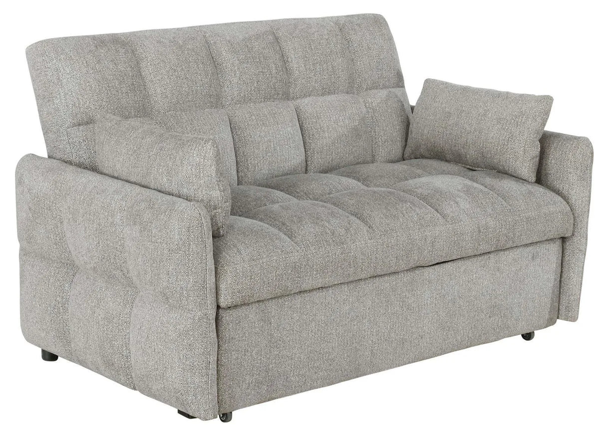 Cotswold Upholstered Convertible Sleeper Sofa Bed Light Grey by Coaster at Eve Furniture