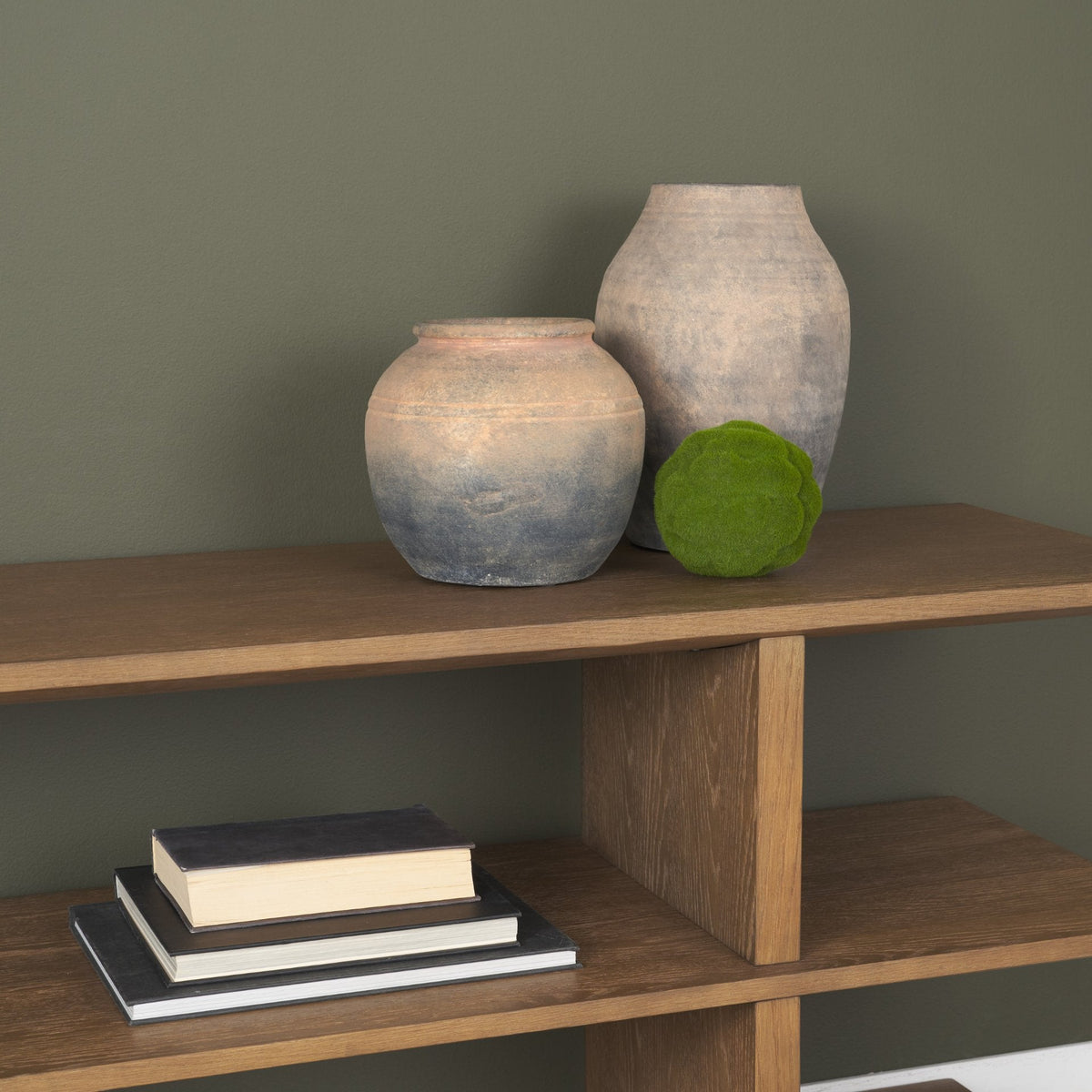 Cotto 13.2H Weathered Wide Mouth Terracotta Urn Vase by Mercana at Eve Furniture