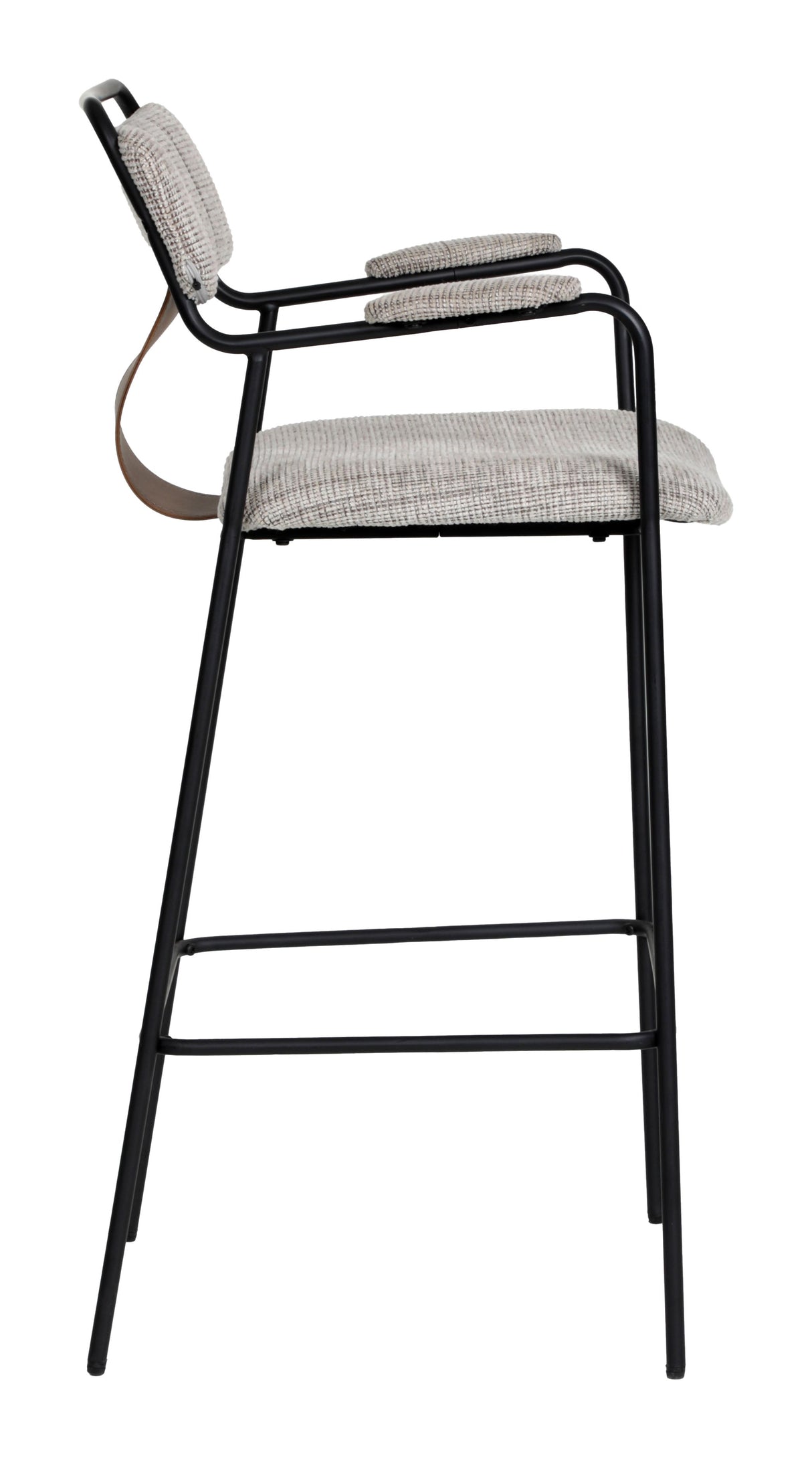 Couva Gray Tweed Barstool (Set of 2) by Zuomod at Eve Furniture