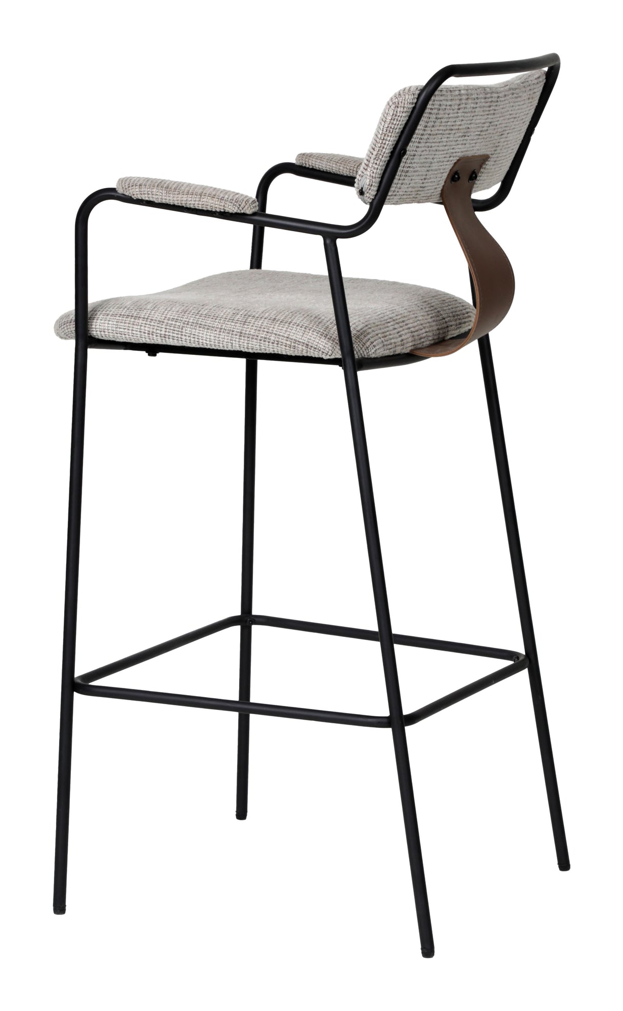Couva Gray Tweed Barstool (Set of 2) by Zuomod at Eve Furniture