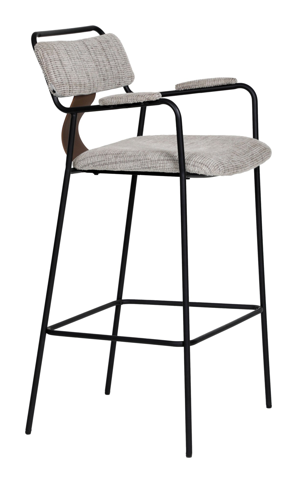 Couva Gray Tweed Barstool (Set of 2) by Zuomod at Eve Furniture