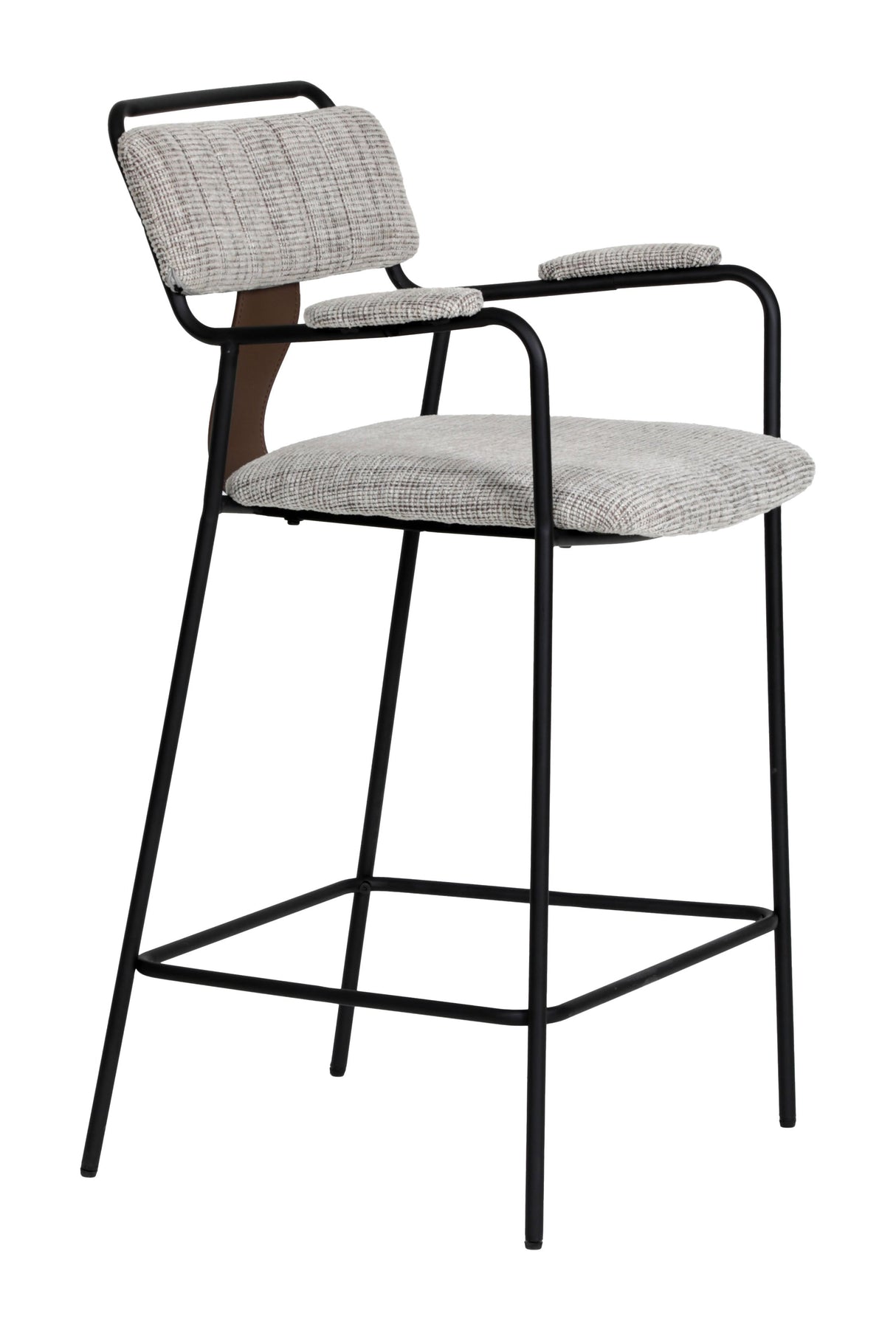 Couva Gray Tweed Counter Stool (Set of 2) by Zuomod at Eve Furniture