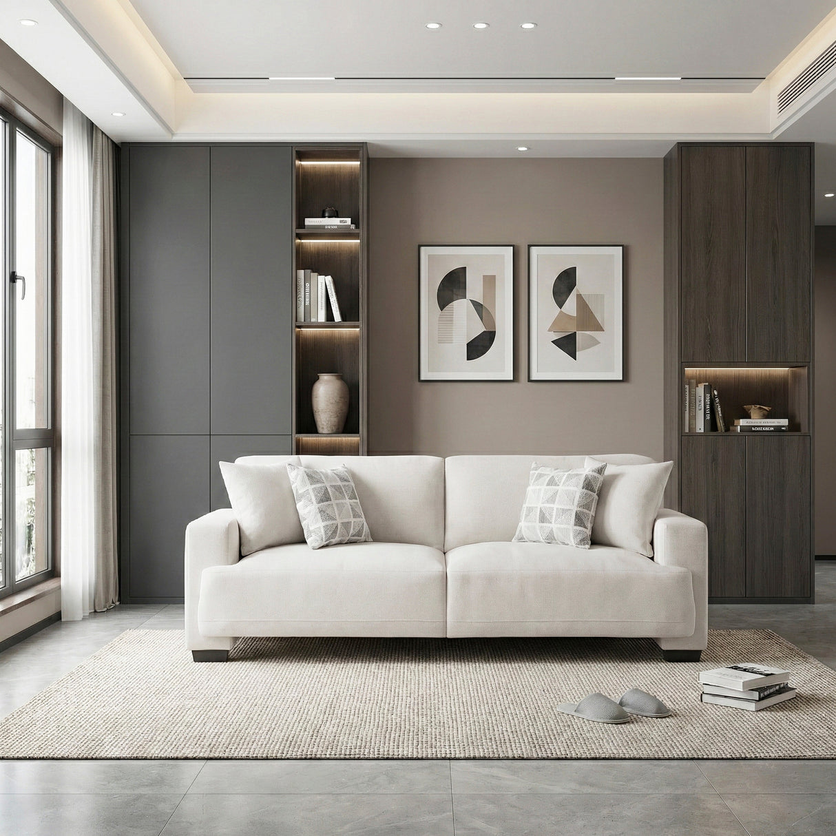 Cove Beige Sofa by Homelegance at Eve Furniture