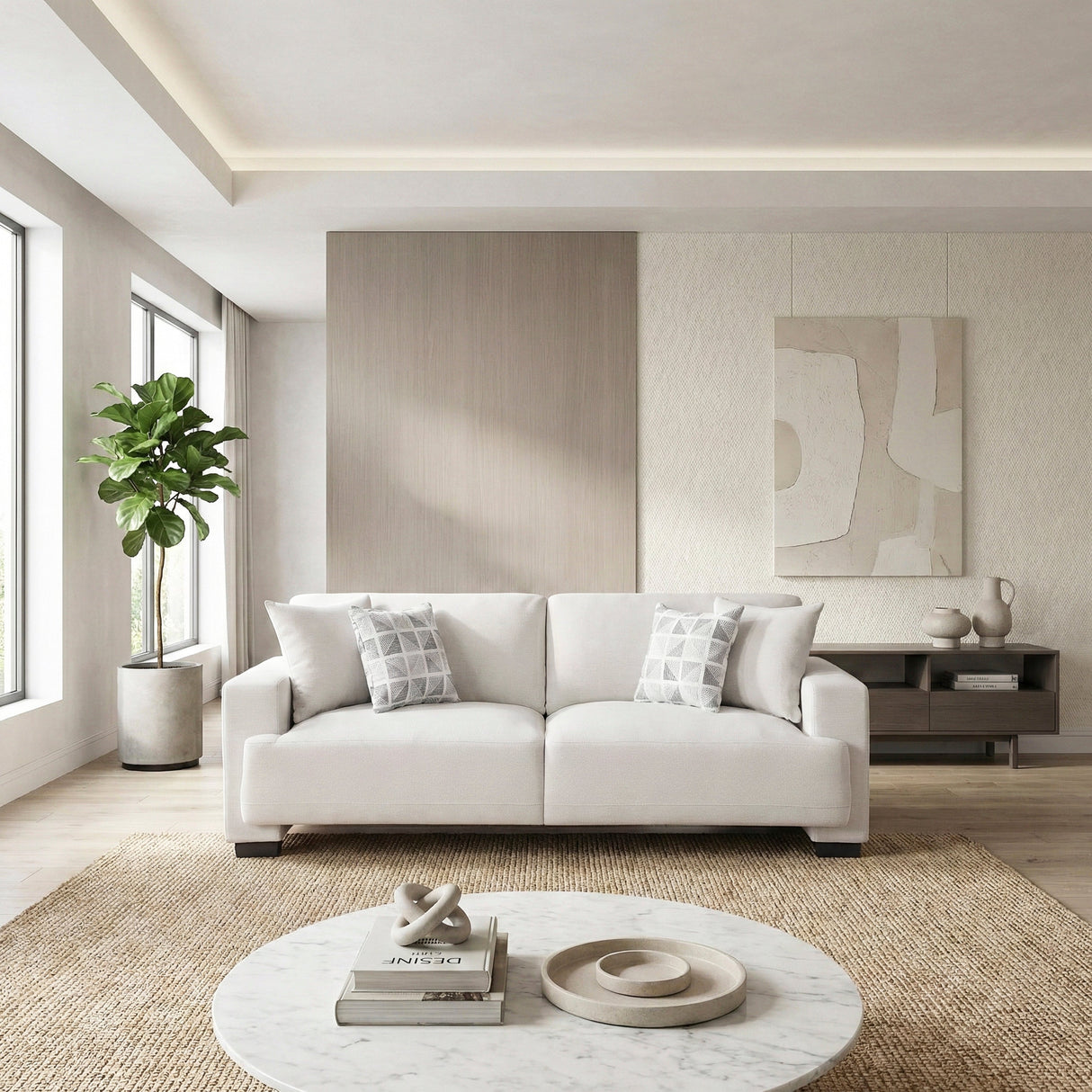 Cove Beige Sofa by Homelegance at Eve Furniture