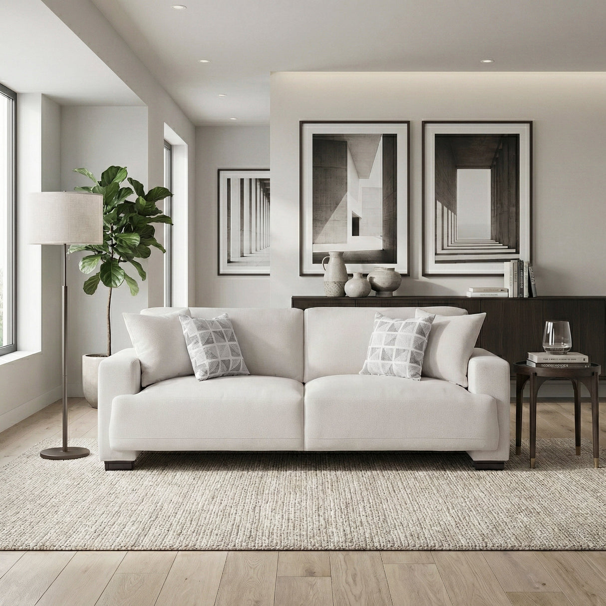 Cove Beige Sofa by Homelegance at Eve Furniture