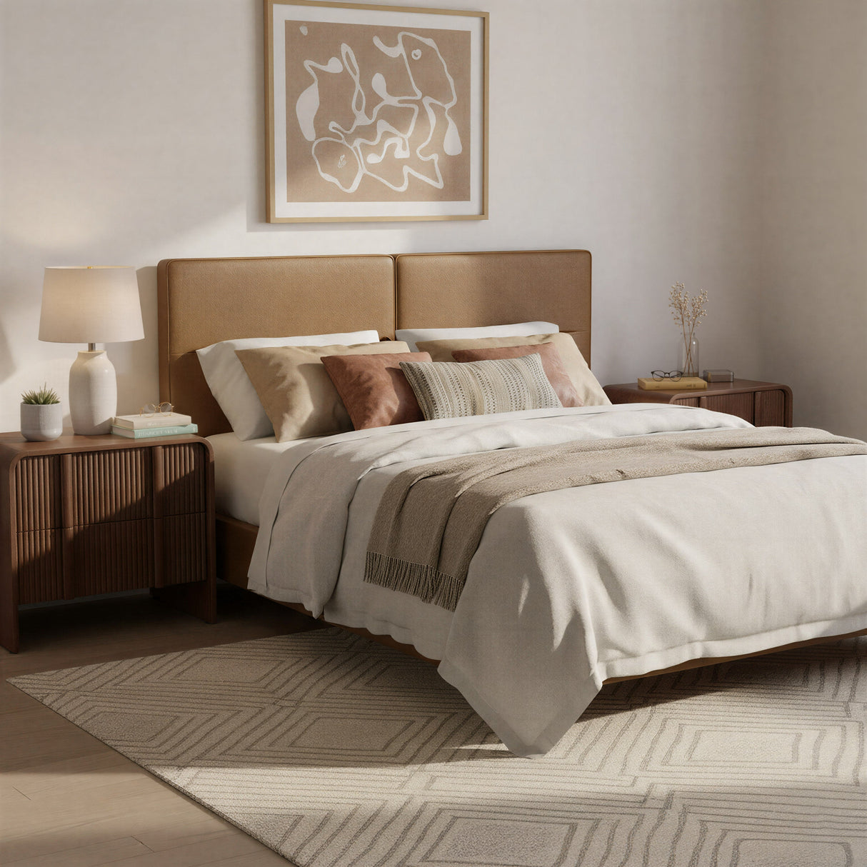 Cove Brown Floating Queen Headboard by Zuomod at Eve Furniture