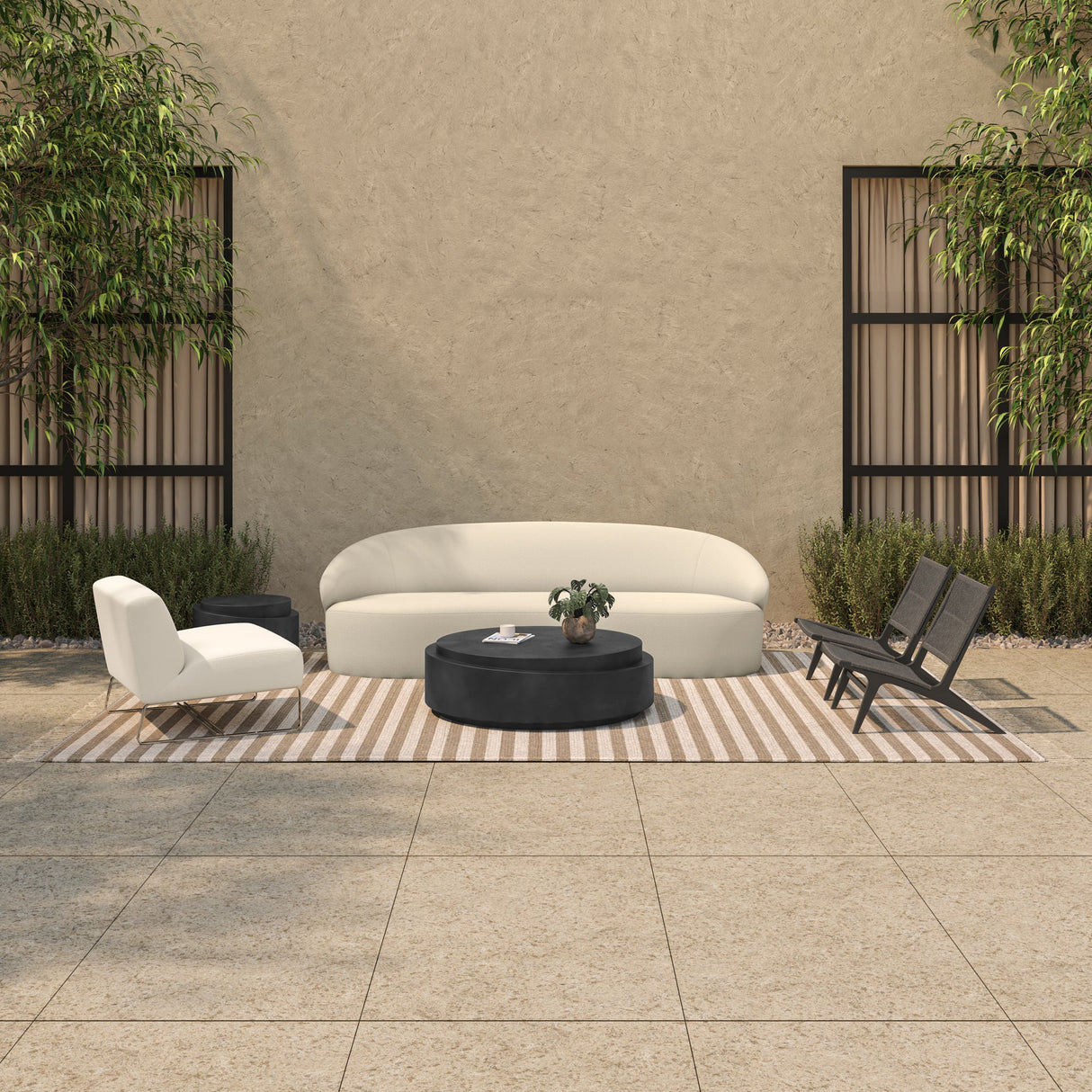 Cove Cream Outdoor Sofa by MOES at Eve Furniture