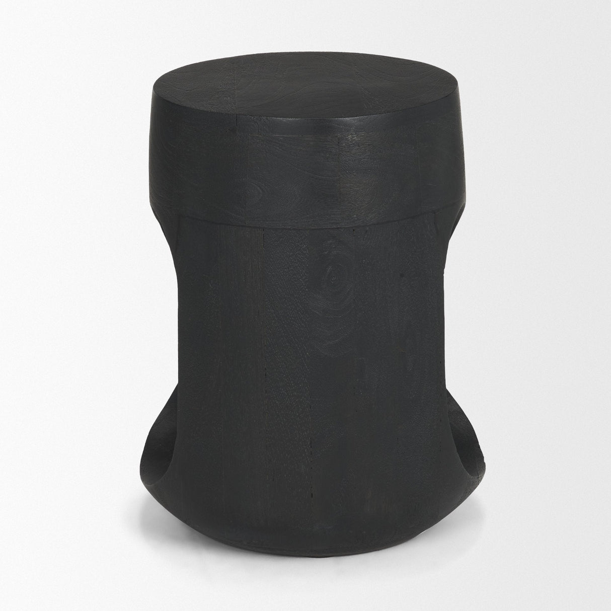 Cove Dark Brown Sculptural Open Side Table by Mercana at Eve Furniture