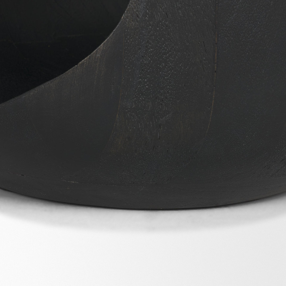 Cove Dark Brown Sculptural Open Side Table by Mercana at Eve Furniture