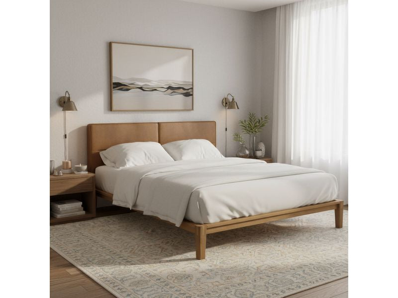 Cove Floating Queen Headboard Brown