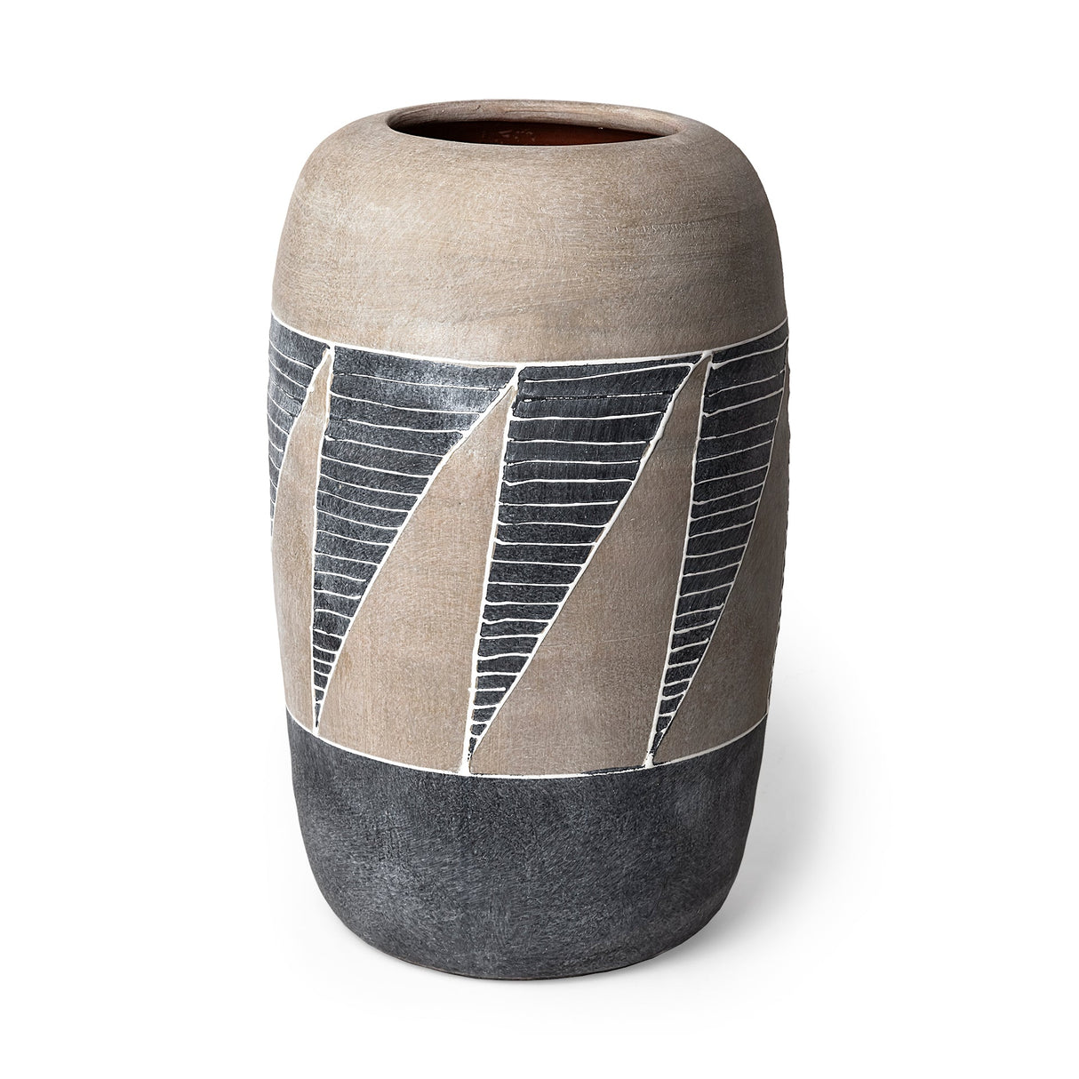 Cove Grey/Brown Ceramic Vase by Mercana at Eve Furniture