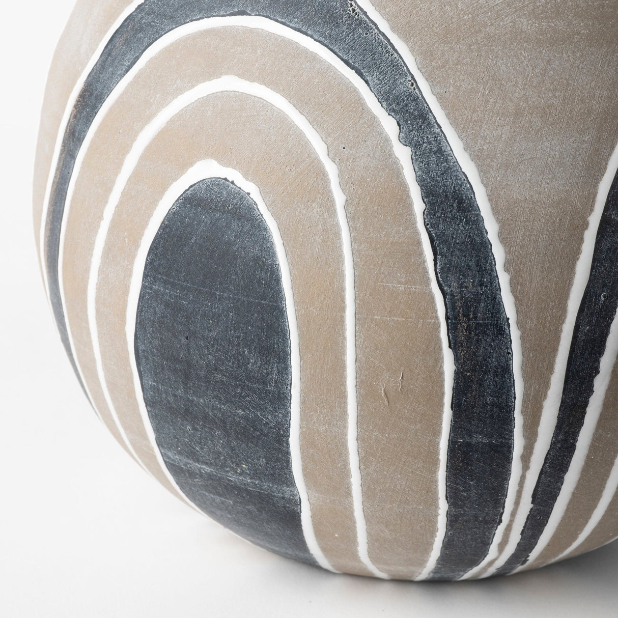 Cove Small Brown/White Ceramic Vase by Mercana at Eve Furniture