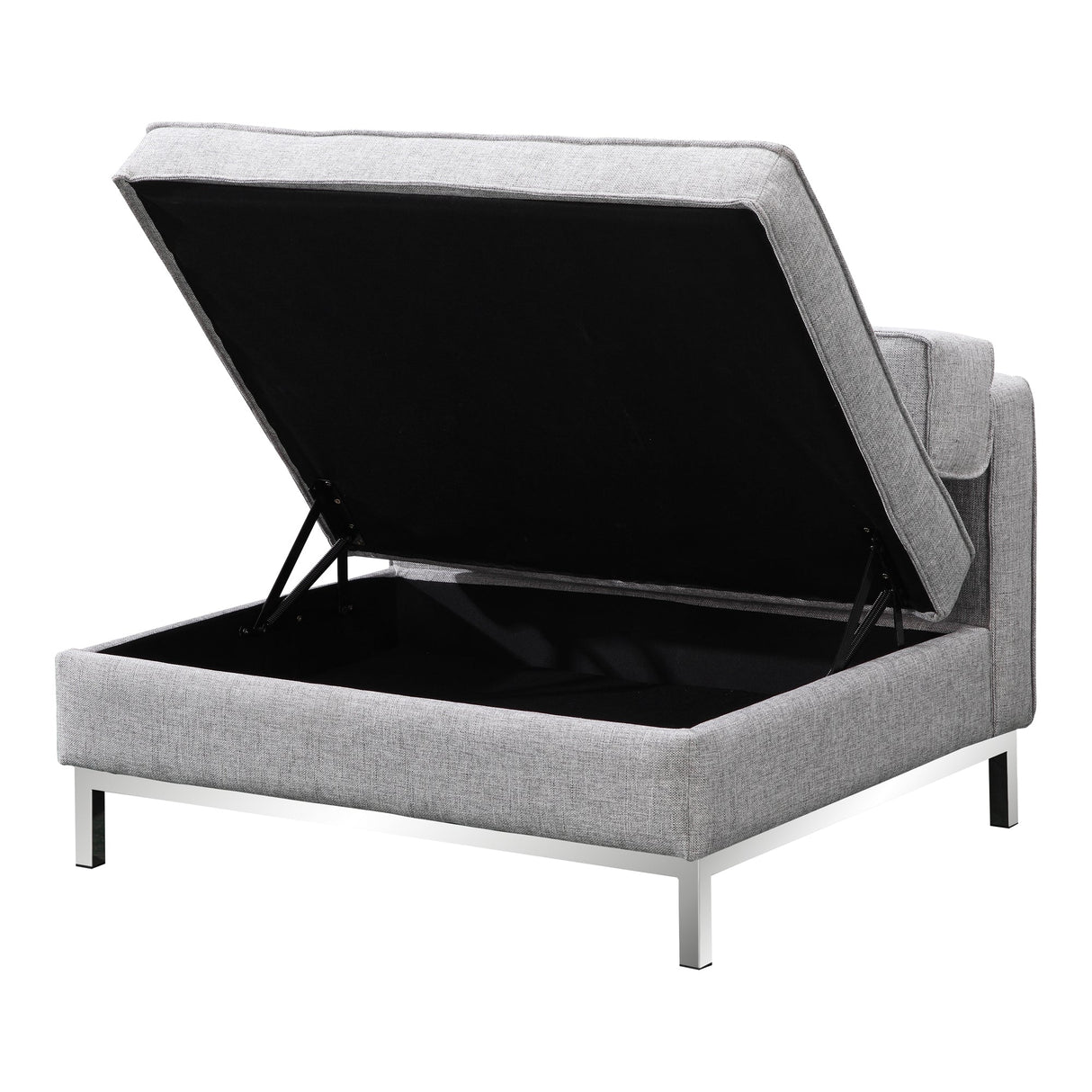 Covella Grey Ottoman Storage by MOES at Eve Furniture