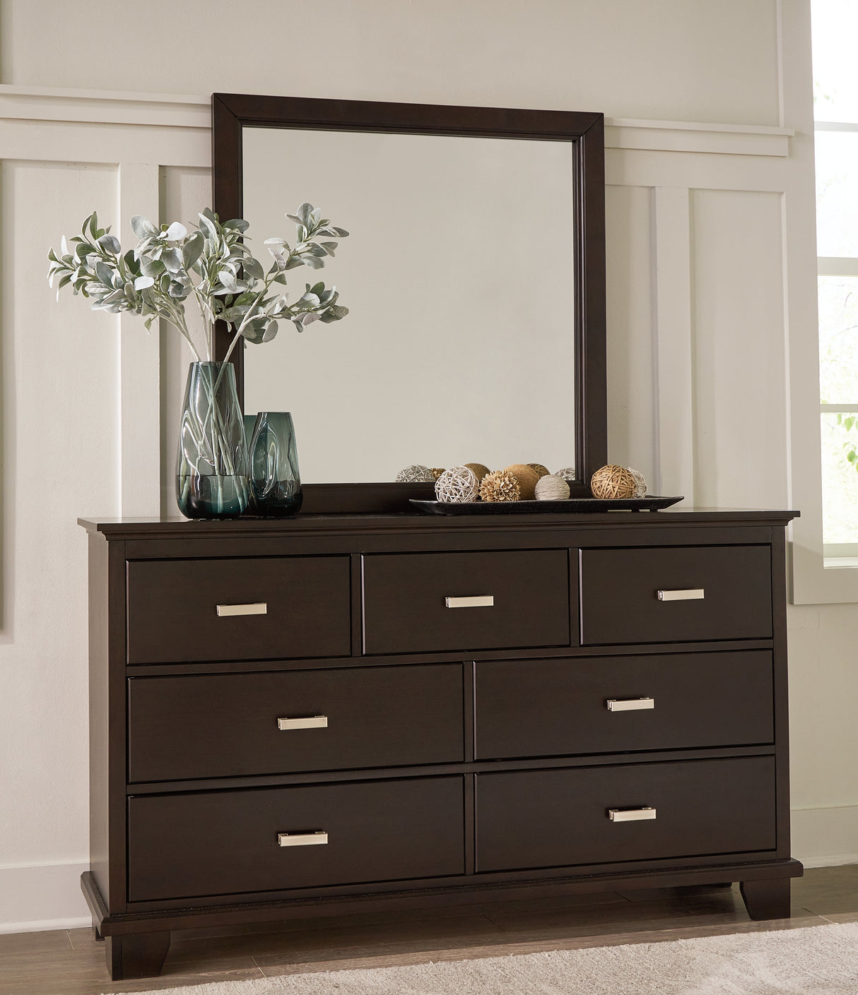 Covetown Dark Brown Bedroom Mirror (Mirror Only) by ASHLEY FURNITURE at Eve Furniture