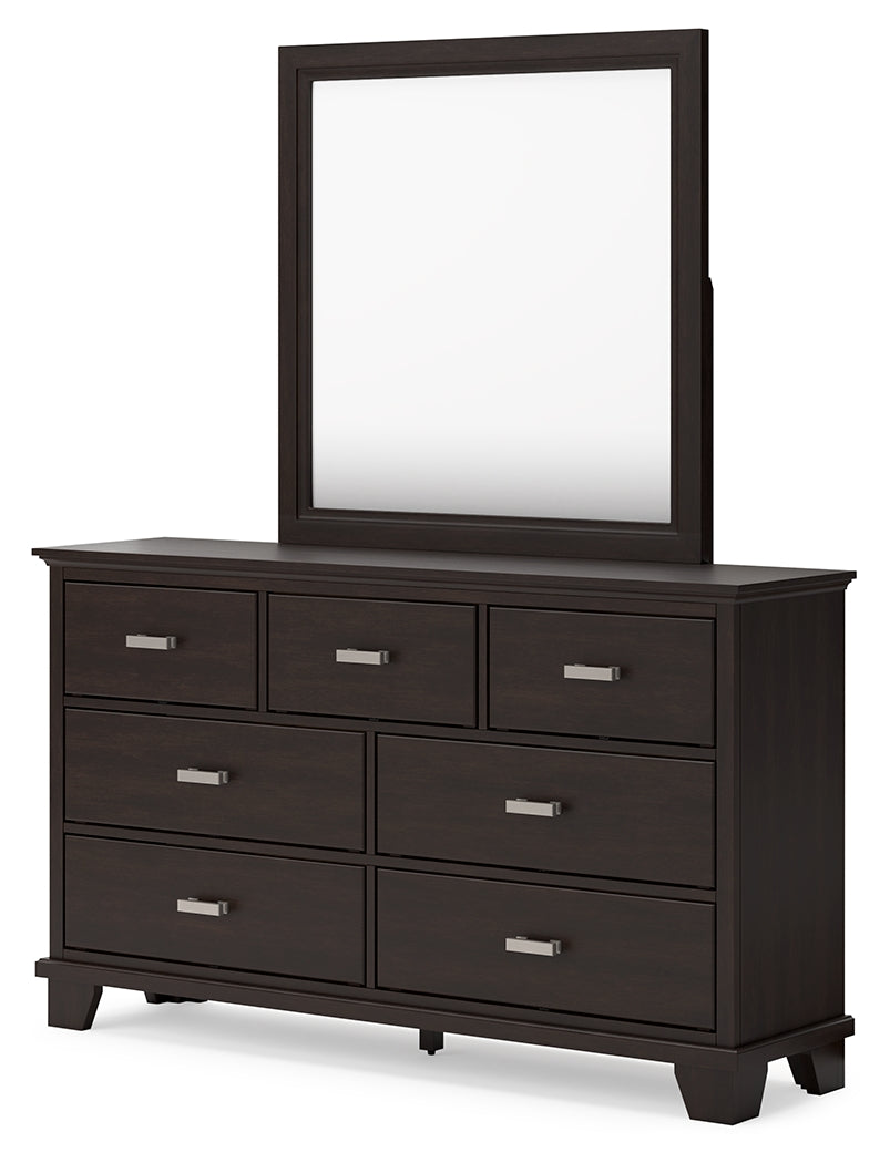 Covetown Dark Brown Bedroom Mirror (Mirror Only) by ASHLEY FURNITURE at Eve Furniture