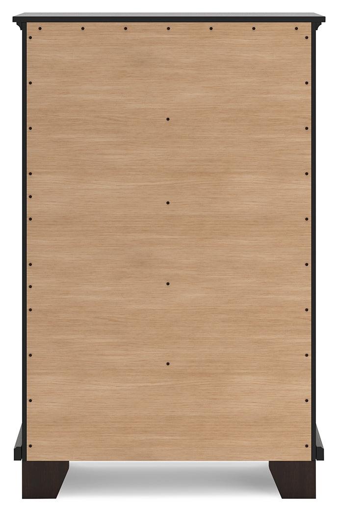 Covetown Dark Brown Chest of Drawers by Ashley at Eve Furniture