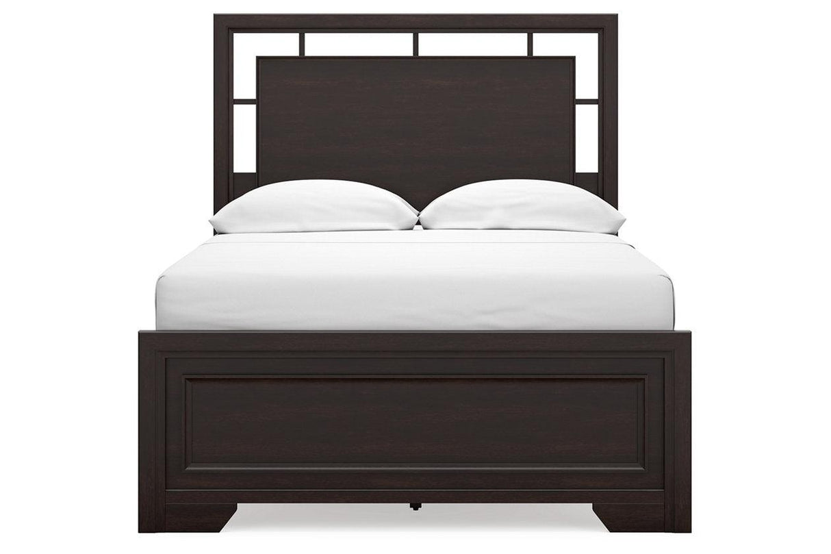 Covetown Dark Brown Full Panel Bed by Ashley at Eve Furniture
